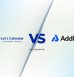 Let’s Calendar vs AddEvent comparison chart for 2025