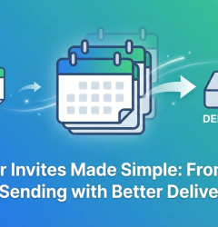 Bulk sending of calendar invites for meetings and events