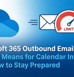 Microsoft 365 outbound email limits impact bulk calendar invitations