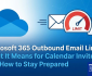 Microsoft 365 outbound email limits impact bulk calendar invitations