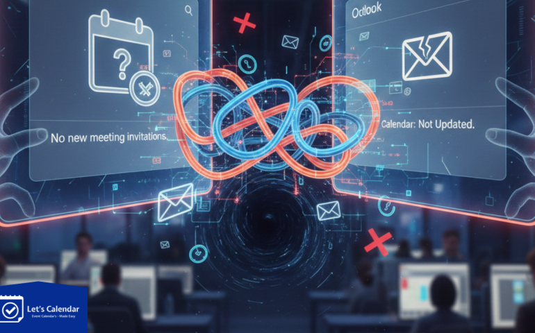 Meeting invites not showing in Gmail & Outlook calendars due to email and calendar sync issues