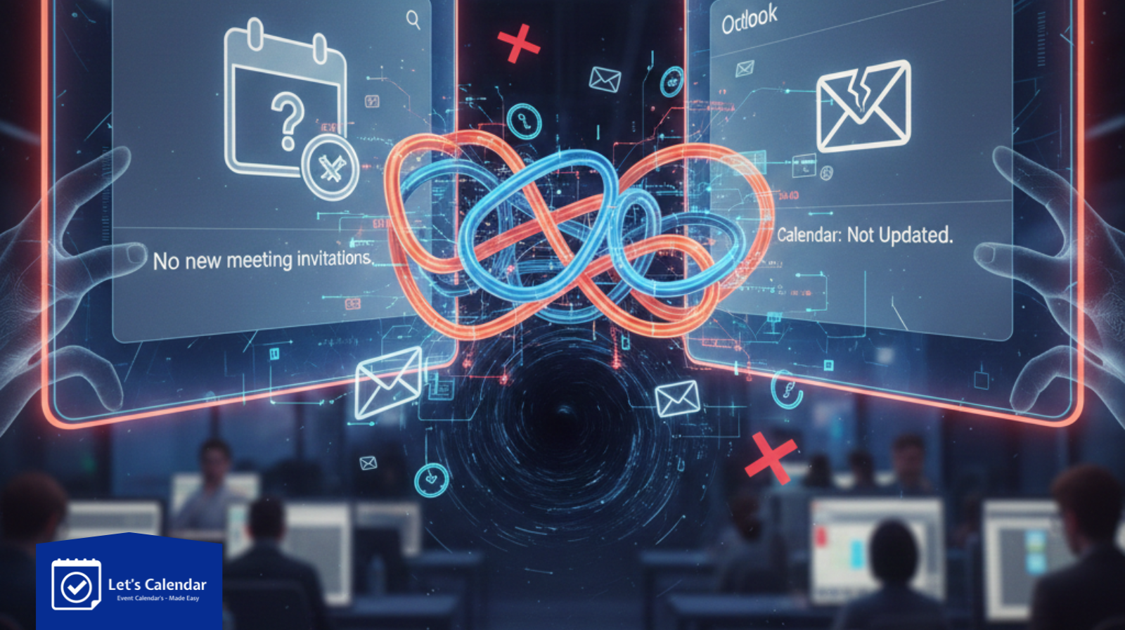 Meeting invites not showing in Gmail & Outlook calendars due to email and calendar sync issues