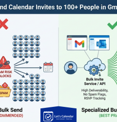 Best way to send calendar invites to 100+ people in Gmail and Outlook using bulk invite tools