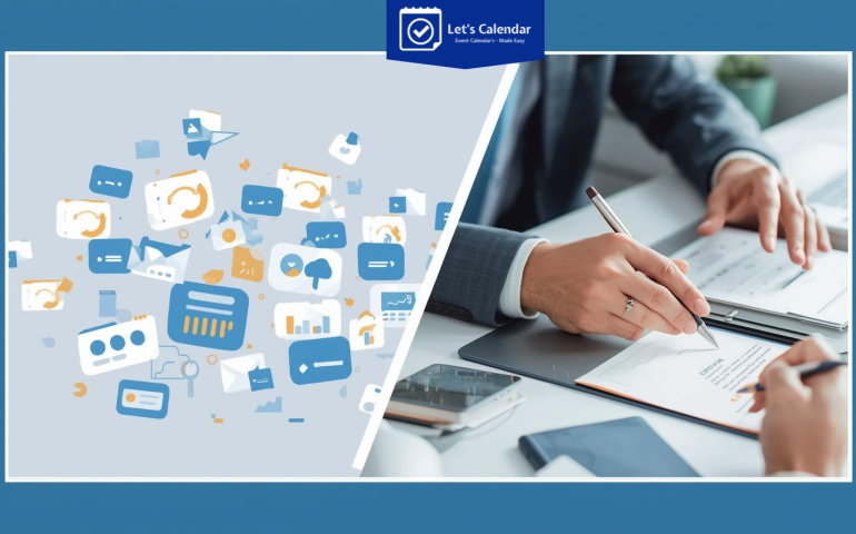 Bulk calendar invites dashboard showing multiple invites being sent