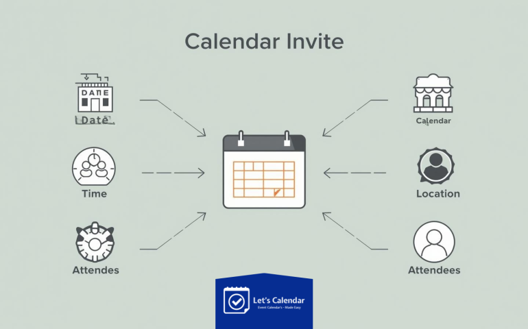 What is a Calendar Invite displayed on a digital meeting schedule interface