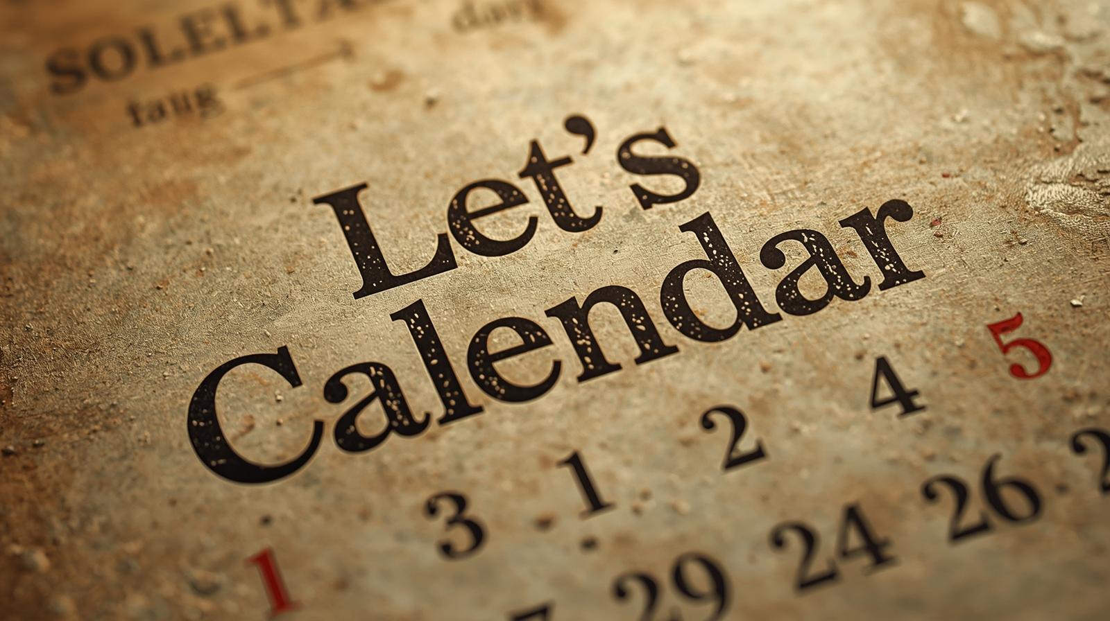 Let’s Calendar dashboard showing bulk calendar invite scheduling for meetings and events