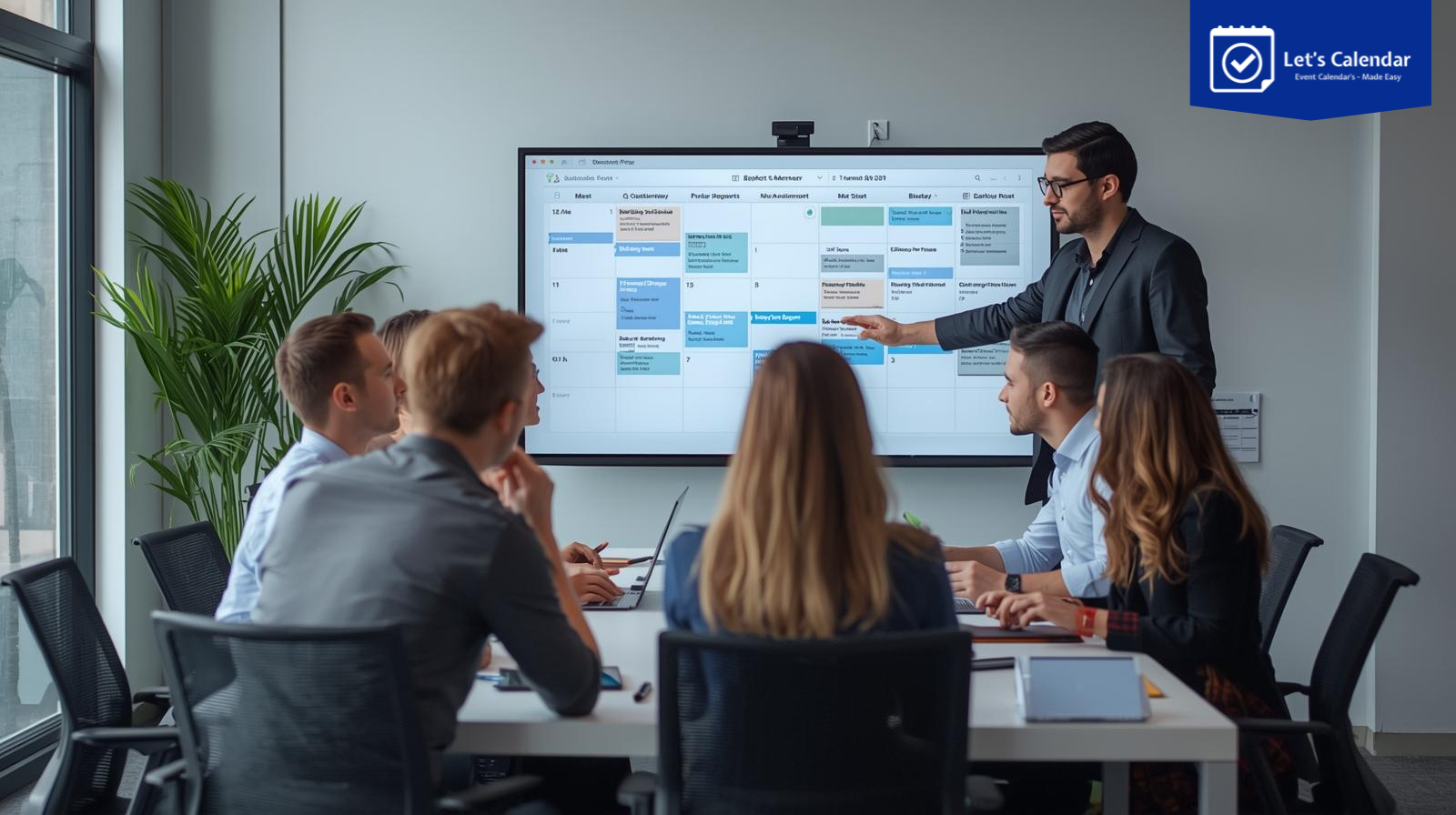 Calendar automation dashboard showing automated meeting scheduling and bulk calendar invitations for webinars and conferences.
