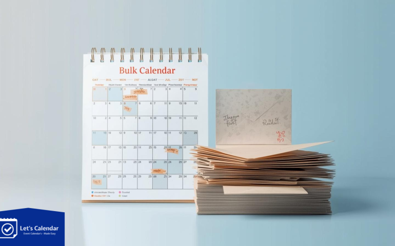 Bulk Calendar vs manual invites comparison showing automated event scheduling and manual invite process