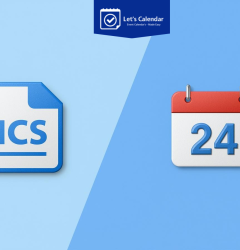 ICS file vs calendar invite comparison showing differences in event scheduling methods