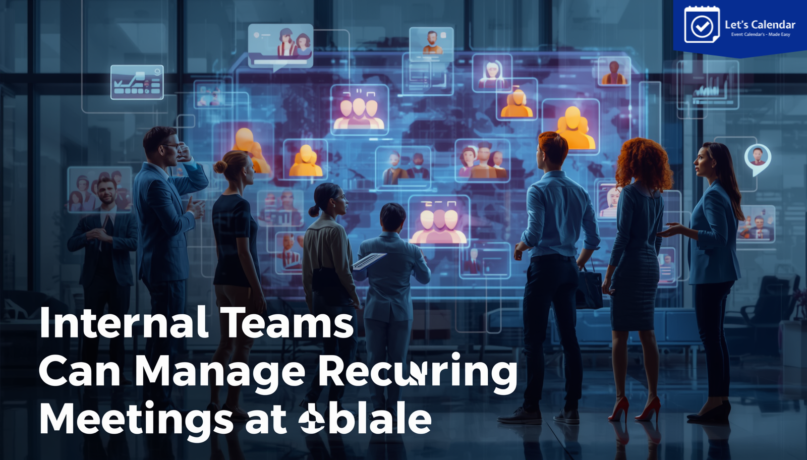 Team managing recurring meetings at scale using automated scheduling tools for better productivity