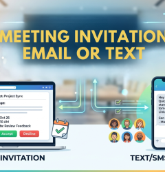 email for meeting invitation templates and text message examples