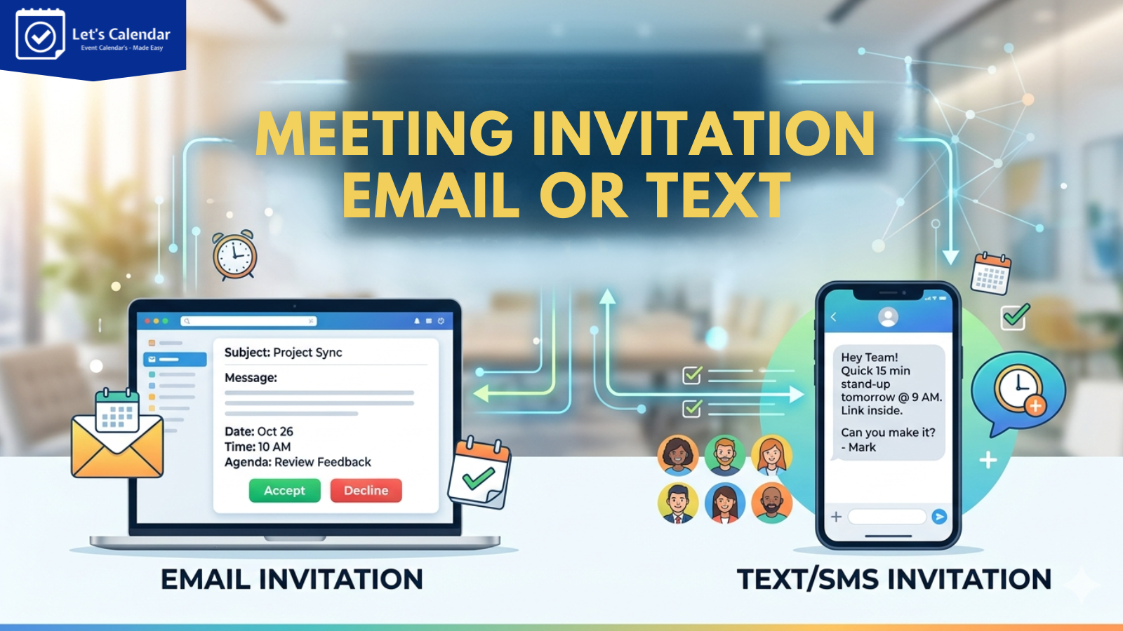 email for meeting invitation templates and text message examples