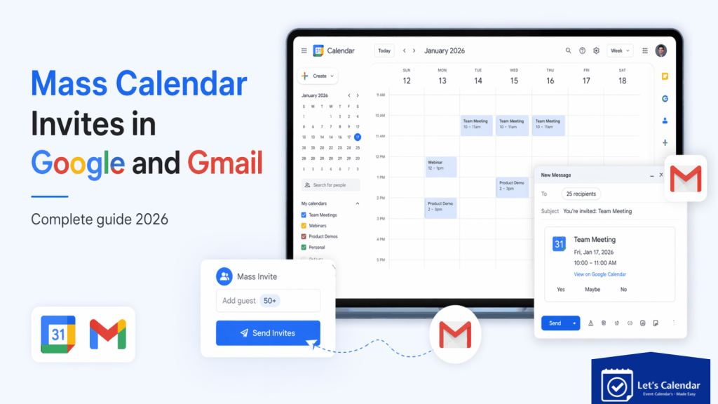 Mass Calendar Invites in Google and Gmail complete blueprint guide preview