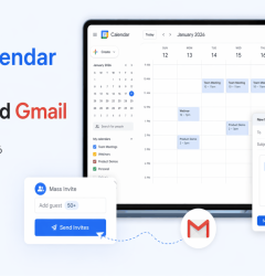 Mass Calendar Invites in Google and Gmail dashboard showing bulk event scheduling and invite management
