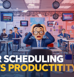 Poor scheduling affecting productivity in meetings and events with missed calendar invites and delays
